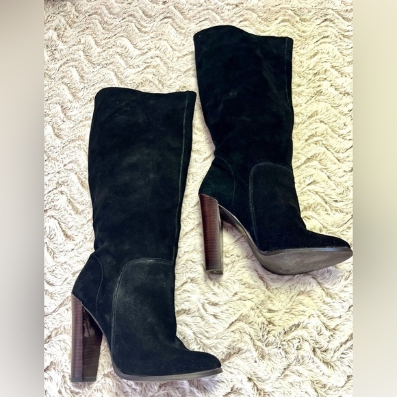 Colin Stuart Tall  Black Suede Women's High Knee Boots Chic Boho Trendy
Size 10 - Picture 3 of 10